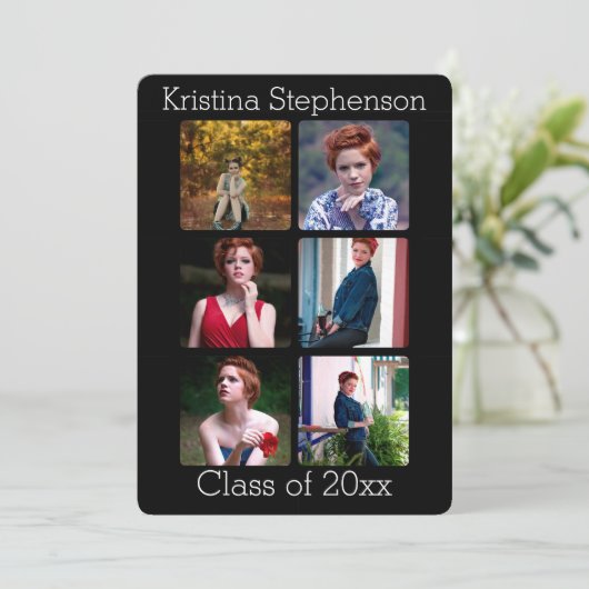 InstagramPhoto High School Afstuderen Aankondiging (Staand voorkant)