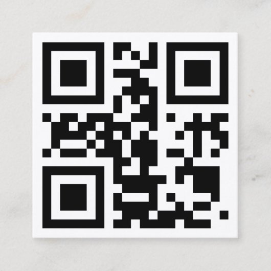 Instagrampictogram en QR-code visitekaartje (Voorkant)