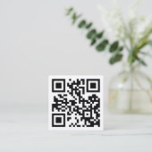 Instagrampictogram en QR-code visitekaartje (Staand voorkant)