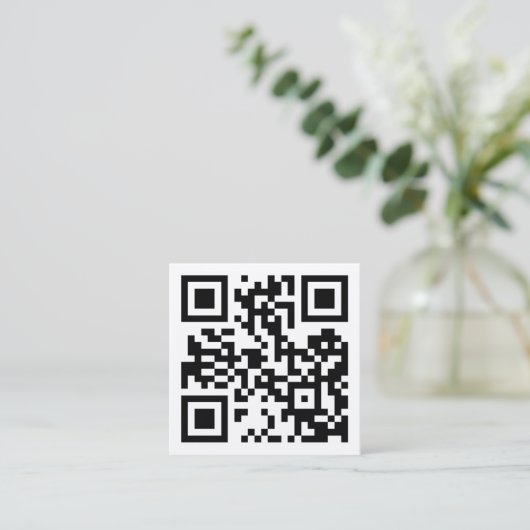 Instagrampictogram en QR-code visitekaartje (Staand voorkant)