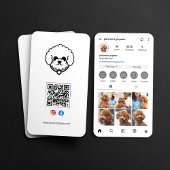 Instagramprofiel Hond Influencer Foto QR-code Visitekaartje