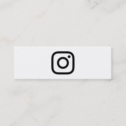instagrampromo mini visitekaartje (Voorkant)