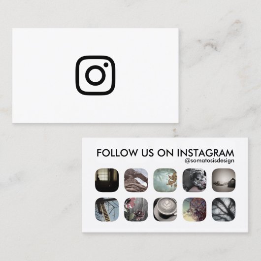 instagramvolgers visitekaartje (Voorkant / Achterkant)