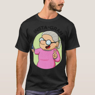 Instagran Cute Social Media Grandma-weddenschappen T-shirt