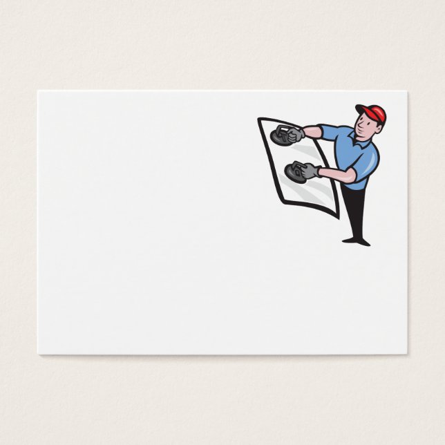 Installateur van autoglas visitekaartje (Voorkant)