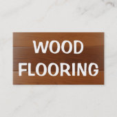 Installateur van houten vloeren visitekaartje (Voorkant)