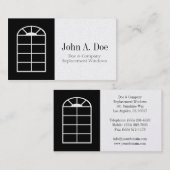 Installateur voor vervanging van vensters/Platinum Visitekaartje (Voorkant / Achterkant)