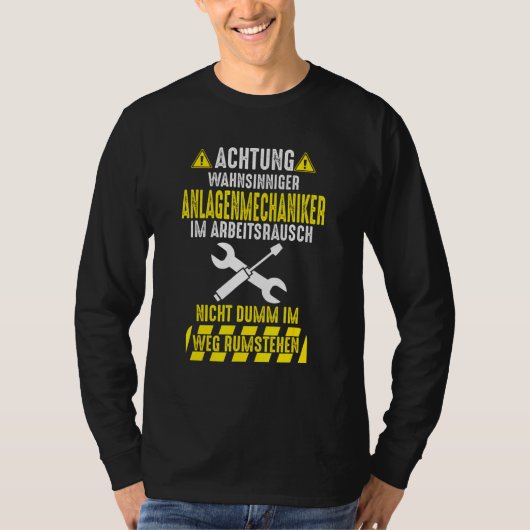 Installateurs van Mannen System Mechanics Heating T-shirt (Voorkant)