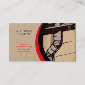 Installatie en onderhoud van Gutter Services Visitekaartje (Voorkant)