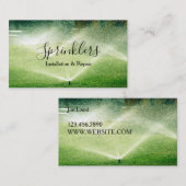 Installatie en reparatie van het sprinklersysteem visitekaartje (Voorkant / Achterkant)