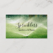 Installatie en reparatie van het sprinklersysteem visitekaartje (Voorkant)