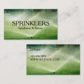 Installatie en reparatie van het sprinklersysteem visitekaartje (Voorkant / Achterkant)