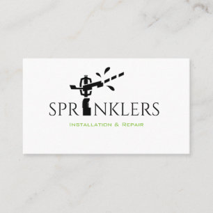Installatie en reparatie van het sprinklersysteem visitekaartje