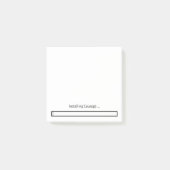 Installatie van Courage Post-It Post-it® Notes (Voorkant)