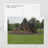 Installatie van driehoekskunst briefkaart (Voorkant / Achterkant)