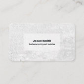 Installatie van gipsplaten visitekaartje (Voorkant)