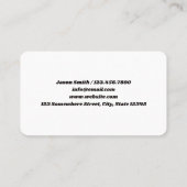 Installatie van gipsplaten visitekaartje (Achterkant)