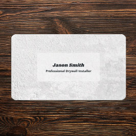 Installatie van gipsplaten visitekaartje