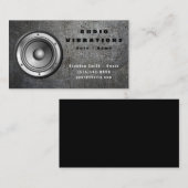 Installatie van Grunge Metal Car Audio Stereo Spea Visitekaartje (Voorkant / Achterkant)