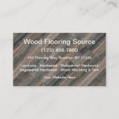 Installatie van houten vloerreiniging visitekaartje (Voorkant)