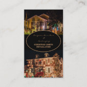 Installatie van kerstlampjes 2 Foto-visitekaartje Visitekaartje (Voorkant)