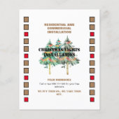 Installatie van Kerstverlichting 2 Foto Flyer (Achterkant)