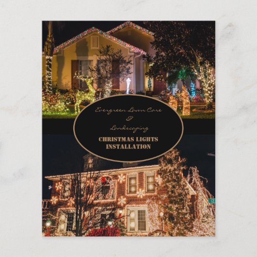 Installatie van Kerstverlichting 2 Foto Flyer (Voorkant)