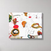 Installatie van micromanethiques op tekeningen Can Canvas Afdruk (Voorkant)