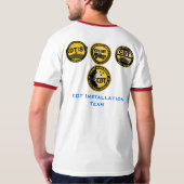 Installatie van SAIC CDT-team T-Shirt (Achterkant volledig)