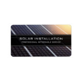 Installatie van Solar Panel - Business Promo Stick Etiket (Voorkant)