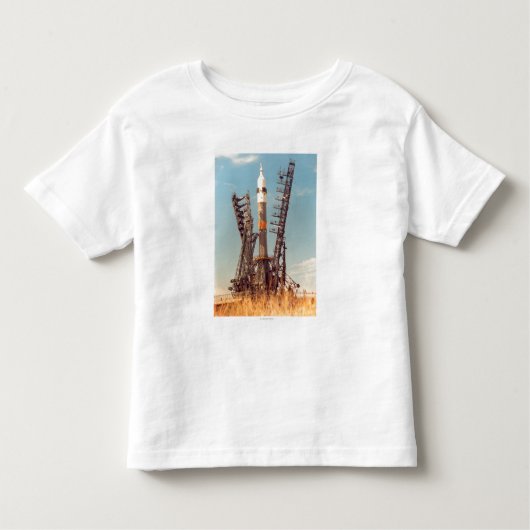 Installatie van Soyuz Spacecraft op Baikonur Kinder Shirts (Voorkant)