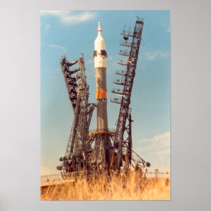 Installatie van Soyuz Spacecraft op Baikonur Poster