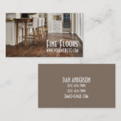 Installatie van vloerbedekking visitekaartje (Voorkant / Achterkant)