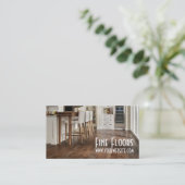 Installatie van vloerbedekking visitekaartje (Staand voorkant)