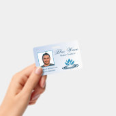 Installatie van waterpartijen Blauw ID Badge (Handheld)