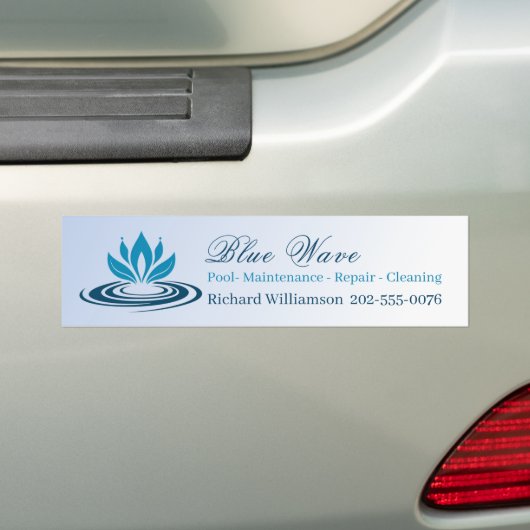 Installatie van waterpartijen  bumpersticker (Op auto)