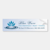 Installatie van waterpartijen  bumpersticker (Voorkant)