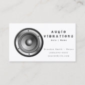 Installatie van white Audio-stereo Visitekaartje (Voorkant)