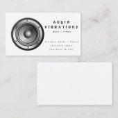 Installatie van white Audio-stereo Visitekaartje (Voorkant / Achterkant)