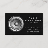 Installatie van zwart-audio-stereostereo visitekaartje (Voorkant)
