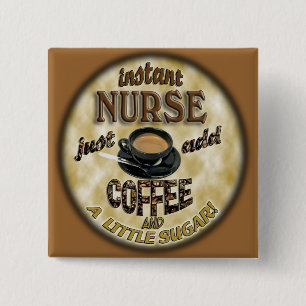 INSTALLATIE VOEGT KOFFIE EN EEN KLEINE SUIKER TOE VIERKANTE BUTTON 5,1 CM