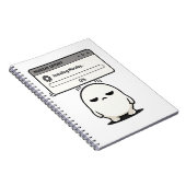 Installeren maandag 0% update - Grappig Schattig Notitieboek (Rechterzijde)