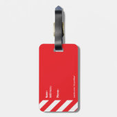 Installeren voor de vlucht bagagelabel (Achterkant verticaal)