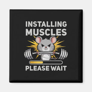 Installing Muscles Wacht Schattigee Rat Gym Bodybu Magneet