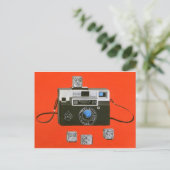 Instamcamera met zweetblokjes briefkaart (Staand voorkant)