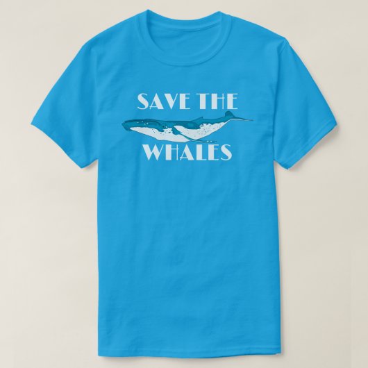 Instandhouding blauwe walvis t-shirt (Design voorkant)