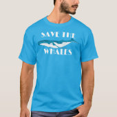 Instandhouding blauwe walvis t-shirt (Voorkant)