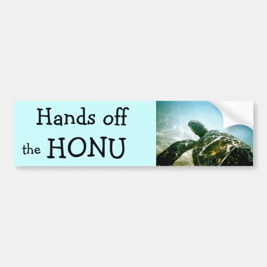 Instandhouding: Sparen de Schildpad van het Zee Bumpersticker (Voorkant)