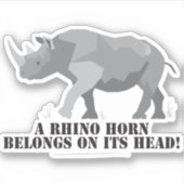 Instandhouding van Rhino Sticker (Voorkant)
