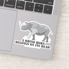 Instandhouding van Rhino Sticker